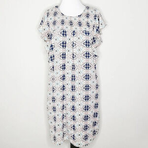 DR2 Daniel Rainn Boho Medallion Print Dress M